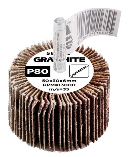 Csiszolókerék csapos 50x30x6mm, P80