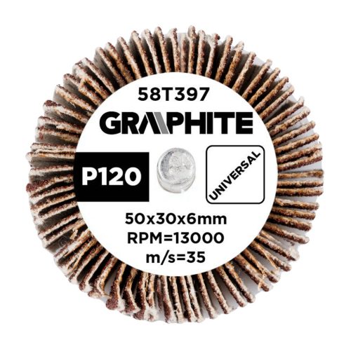 Csiszolókerék csapos 50x30x6mm, P120