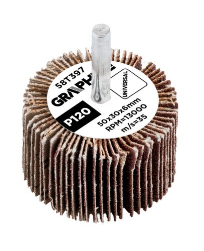 Csiszolókerék csapos 50x30x6mm, P120