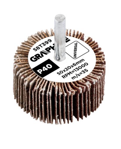 Csiszolókerék csapos 50x20x6mm, P40
