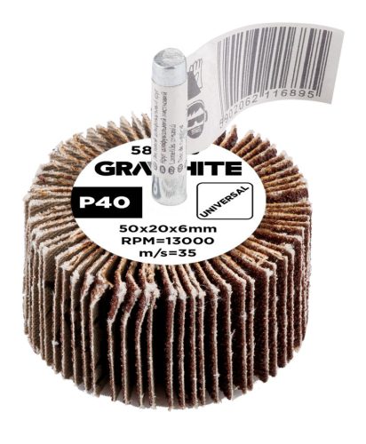 Csiszolókerék csapos 50x20x6mm, P40