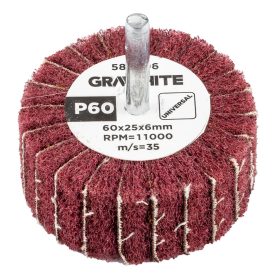 Csiszolókerék csapos, 60x25x6mm, P60