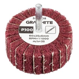 Csiszolókerék csapos, 60x25x6mm, P100