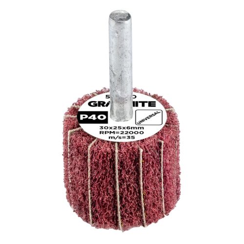 Csiszolókerék csapos, 30x25x6mm, P40