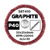 Csiszolókerék csapos, 30x25x6mm, P40