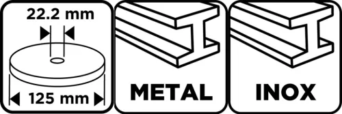 Tisztítókorong szilikon karbidos műanyag szálakkal, fémcsiszoláshoz, 125x14x22,2mm, sarokcsiszolókhoz