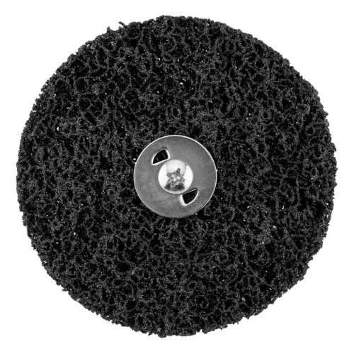 Tisztítókorong szilikon karbidos műanyag szálakkal, fémcsiszoláshoz, 125x14x6mm, csapos, fúrógépekhez