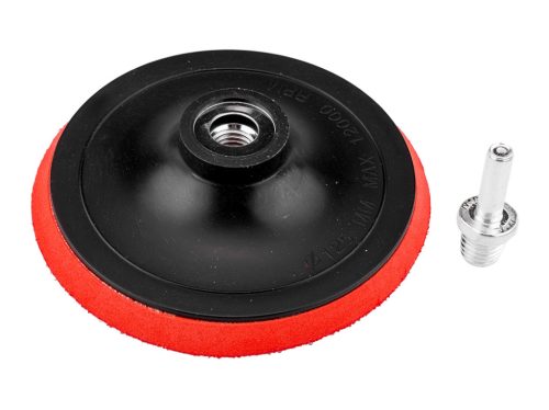 Rugalmas csiszolótányér, tépőzáras, 125mm, M14 + befogócsap