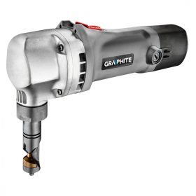 LEMEZVÁGÓGÉP, folyamatos lyukasztó 500W, hullám- és síklemezekhez. Egyenes és ív vágásra. Kofferben