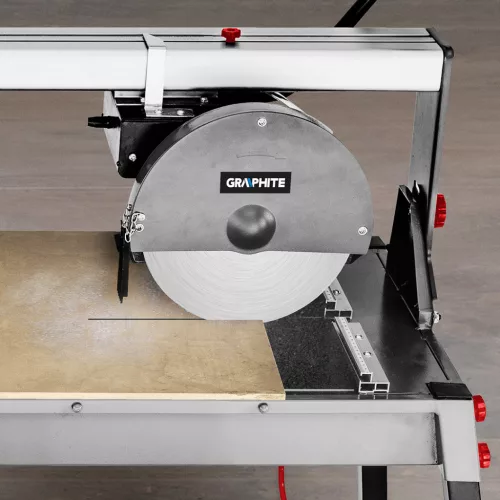 Csempevágó gép, 1500W, 250X25,4mm-es tárcsa, 1200mm vágáshossz, vízhűtés,