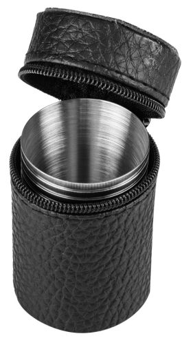 Kemping pohárkészlet, rozsdamentes, 6db, tokkal