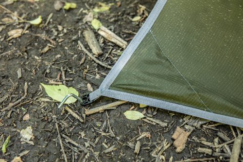 TÚLÉLŐ KEMPING PONYVA, VíZÁLLÓ, 360X290CM, 210T/2000PU ANYAG, HORGOK, KÖTELEK, 2 SZÁLLíTÓZSÁK