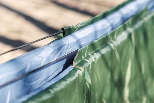 Függőágy, 221x105cm, pamut-poliészter, szakadásgátló szövet, 4 kampóval