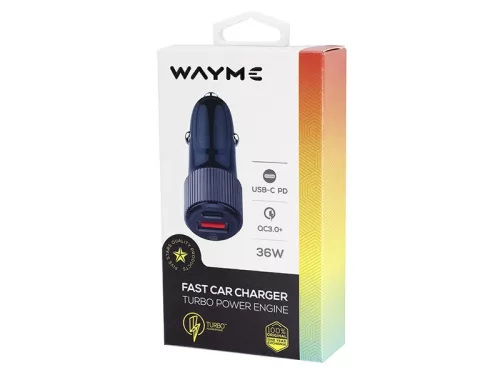 WAYME töltő 12/24V, 36W USB-C PD