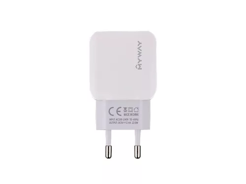 Hálózati töltő 2 USB 2.4A