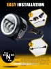 E jellel ellátott LED-es nappali menetfény és ködlámpa szett – 100 mm, 12V, index funkcióval