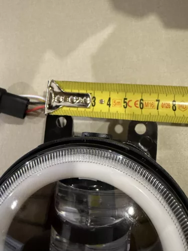 E jellel ellátott LED-es nappali menetfény és ködlámpa szett – 100 mm, 12V, index funkcióval