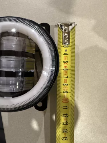 E jellel ellátott LED-es nappali menetfény és ködlámpa szett – 100 mm, 12V, index funkcióval