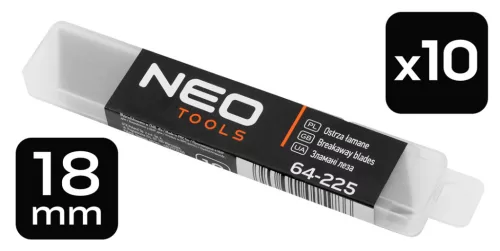 Törhető penge, 18mm, 10db, rendelési egység: 36db