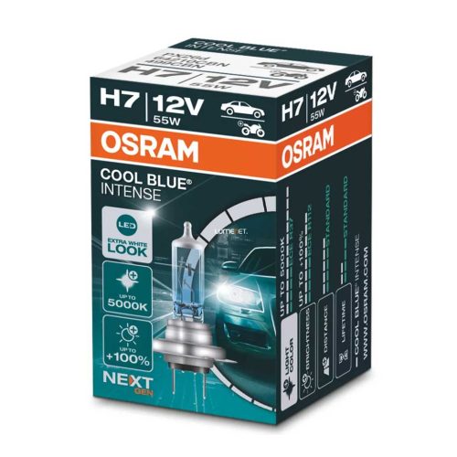 Osram 64210CBN 12V 55W H7 PX26d Cool Blue Intense Next Gen fényszóróizzó