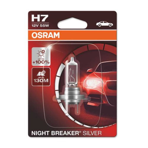 Osram 64210NBS-01B 12V 55W H7 PX26d Night Breaker Silver fényszóróizzó