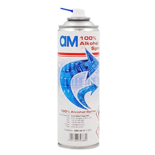 AM Auto Mobil 100% alkohol tisztító, fertőtlenítő spray, 300ml