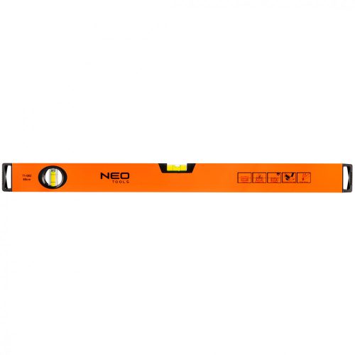 Vízmérték, alumínium , 2 libella, mart talp, 60 cm