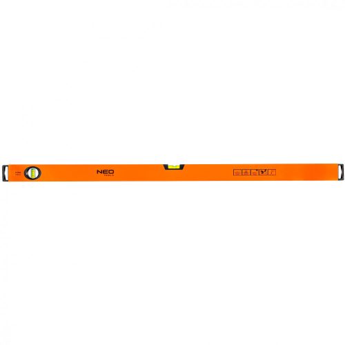 Vízmérték, alumínium , 2 libella, mart talp, 100 cm