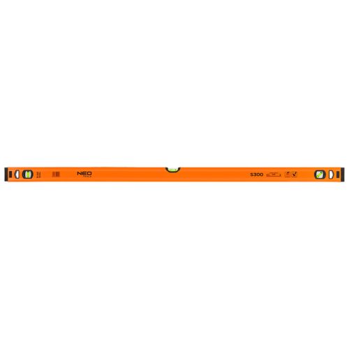 Alumínium vízmérték S300, 3 libellás, 120cm