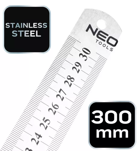 Acél vonalzó 30 cm rozsdamentes