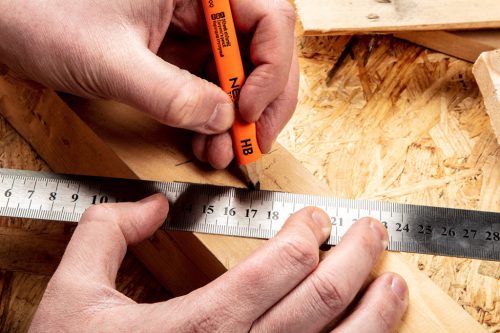 Acél vonalzó 30 cm rozsdamentes