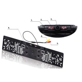   CA-IR010 Rendszámtábla keretbe épített éjjellátó tolatókamera