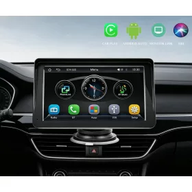    7 Hüvelykes hordozható Magyar nyelvű Android Autó és CarPlay Multimédia rendszer - 12V