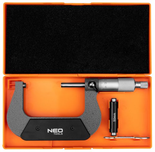 Mikrométer, műanyag tokban,  50-75mm