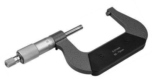 Mikrométer, műanyag tokban,  50-75mm