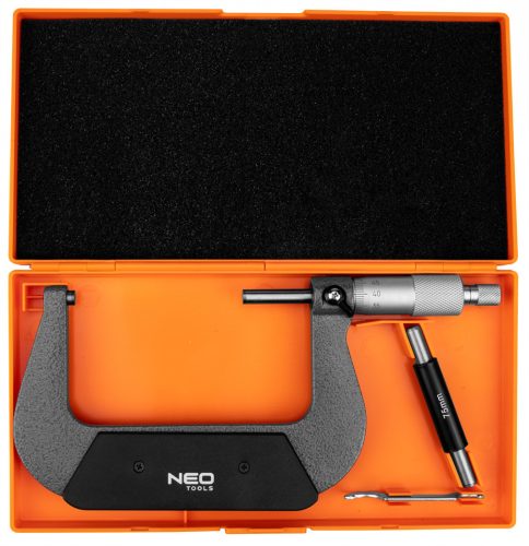 Mikrométer, műanyag tokban,  75-100mm