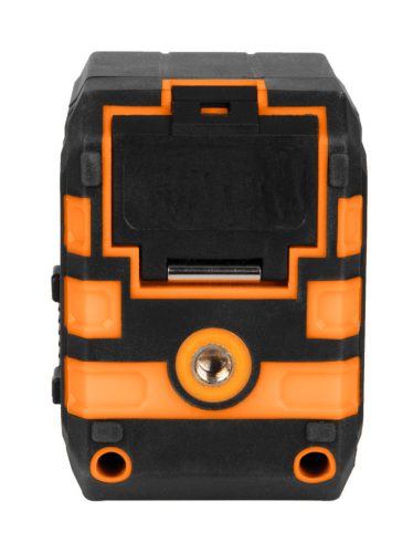 Lézeres szintező, önbeálló keresztvonallézer, piros, 20m, mágneses tartókonzol, 1/4"-os menet, 2db AA elem