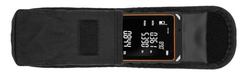 Lézeres távolságmérő, hatótáv:100m, IP54 fröccsenő víz védelem, gumírozott ház, multifunkciós