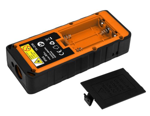 Lézeres távolságmérő, hatótáv:80m, IP54 fröccsenő víz védelem, gumírozott ház, multifunkciós