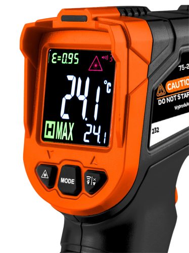 Infra hőmérő, 50-880 C, folyadék, levegő, test,