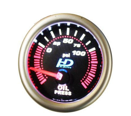 Olajnyomás mérőóra fekete számlappal LED7704BK