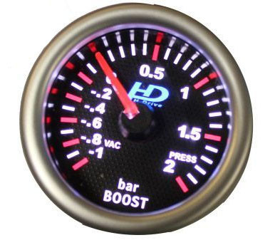 Turbónyomás mérőóra fehér számlapos LED7707BK