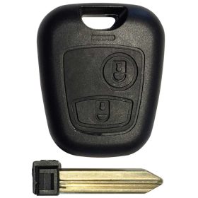 Citroen, 2 gombos kulcsház, bepattintós SX9 szárral