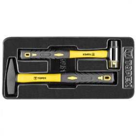 Kalapács készlet 2db, műhelykocsitálcával