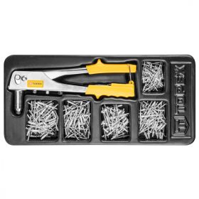   Popszegecshúzó szegecsekkel 6 féle, műhelykocsitálcával