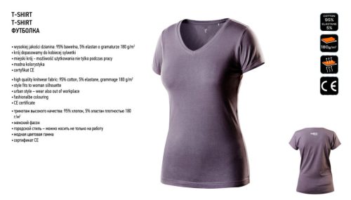 Női póló, 95% pamut, 5% elastan, L