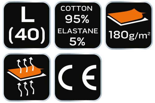 Női póló, 95% pamut, 5% elastan, L