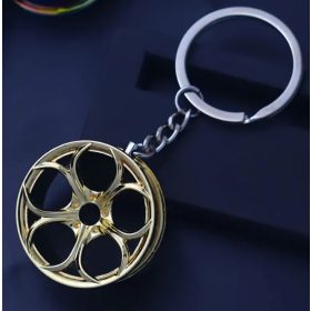 W16362-2G Felni kulcstartó fémből - arany