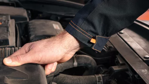 Munkadzseki, garage, 100% pamut szakadásmentes szövet, 210g/m2, S