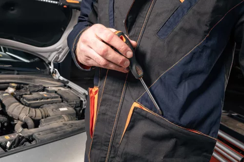Munkadzseki, Garage, 100% pamut szakadásmentes szövet, 210g/m2,  XXXL,